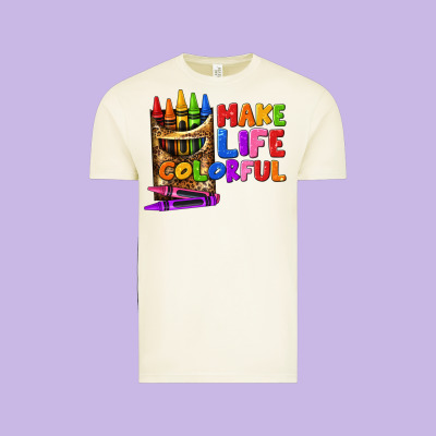 Make Life Colorful Vintage Tee Designed By Texasbilliewilder