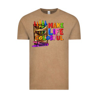 Vintage Coffee make life colorful Vintage Tee - texasbilliewilder