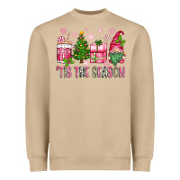 Mushroom pink christmas 'tis the season gnome Heavyweight Sweatshirt - Zillion Design Studio