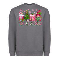 Storm pink christmas 'tis the season gnome Heavyweight Sweatshirt - Zillion Design Studio