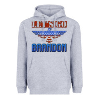 Heather Grey let's go brandon thunderbird Heavyweight Hoodie - Jasminsmagicworld