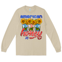 Mushroom american honey sunflower mason jar Long Sleeve Tee - HRA Design Shop