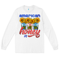 White american honey sunflower mason jar Long Sleeve Tee - HRA Design Shop