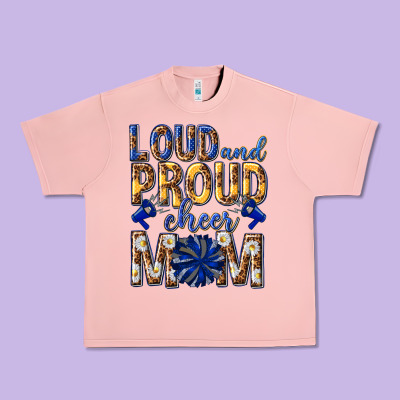 Loud And Proud Cheer Mom Urban Heavy Tee Designed By Texasbilliewilder