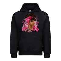 Black breast cancer afro woman Urban Hoodie - Artiststas
