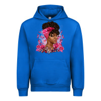 Cobalt breast cancer afro woman Urban Hoodie - Artiststas