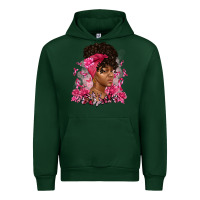 Forest Green breast cancer afro woman Urban Hoodie - Artiststas