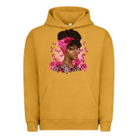 Pigment Peanut Butter breast cancer afro woman Urban Hoodie - Artiststas
