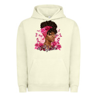 Pigment Pistachio breast cancer afro woman Urban Hoodie - Artiststas
