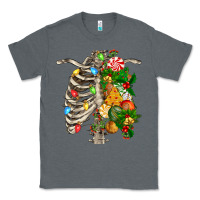 Charcoal Heather skeleton chest christmas Classic Tee - FaDigitalArtStudio