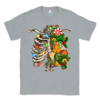Heather Grey skeleton chest christmas Classic Tee - FaDigitalArtStudio