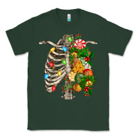Skeleton Chest Christmas Classic Tee | Teevron