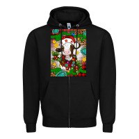 Black christmas cow air freshener Zipper Hoodie - Artiststas