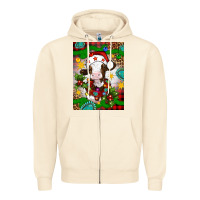 Sandshell christmas cow air freshener Zipper Hoodie - Artiststas