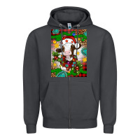 Smoke christmas cow air freshener Zipper Hoodie - Artiststas