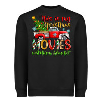 Black this is my christmas movies watching blanket Heavyweight Sweatshirt - Zillion Design Studio