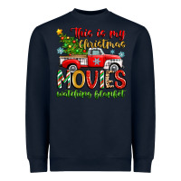Navy this is my christmas movies watching blanket Heavyweight Sweatshirt - Zillion Design Studio