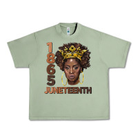 Oil Green 1865 juneteenth black women Urban Heavy Tee - BarkalooDesign