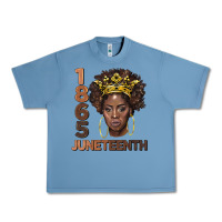 Pebble Blue 1865 juneteenth black women Urban Heavy Tee - BarkalooDesign