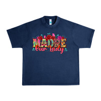Navy madre our lady Urban Heavy Tee - texasbilliewilder