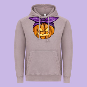 Jack O' Lantern Halloween Pumpkin Vintage Hoodie Designed By Ranaportraitstore
