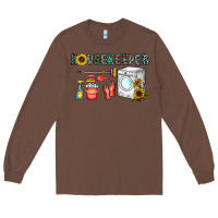 Chestnut housekeeper Long Sleeve Tee - CowhideDigitalArt