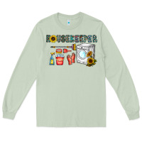 Matcha housekeeper Long Sleeve Tee - CowhideDigitalArt