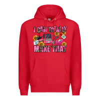 Red i can totally make that Premium Hoodie - MaliasSmallBusiness