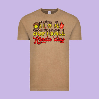 It S A Softball Kinda Day Vintage Tee Designed By Zillion Design Studio