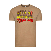 Vintage Coffee it s a softball kinda day Vintage Tee - Zillion Design Studio