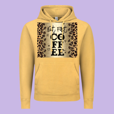 But First Coffee Vintage Hoodie Designed By Jahusdesignshop