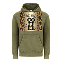 Vintage Olive but first coffee Vintage Hoodie - JahusDesignShop