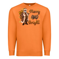 Carrot merry and bright black santa Premium Sweatshirt - MaliasSmallBusiness