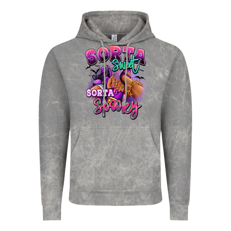 Sorta Sweet Sorta Spooky Sneaker And Heel Afro Wom Vintage Hoodie by RanaPortraitStore | Teevron