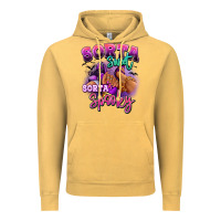 Vintage Mustard Sorta sweet sorta spooky sneaker and heel afro wom Vintage Hoodie - RanaPortraitStore