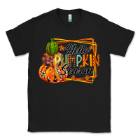 Black hello pumpkin season Classic Tee - RacoonDesign