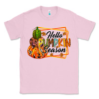 Bubblegum Pink hello pumpkin season Classic Tee - RacoonDesign