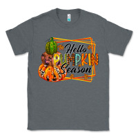 Charcoal Heather hello pumpkin season Classic Tee - RacoonDesign