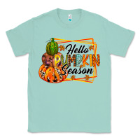 Seafoam hello pumpkin season Classic Tee - RacoonDesign