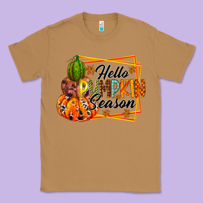 Hello Pumpkin Season Classic Tee Designed By Racoondesign