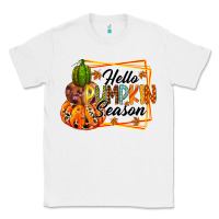 White hello pumpkin season Classic Tee - RacoonDesign