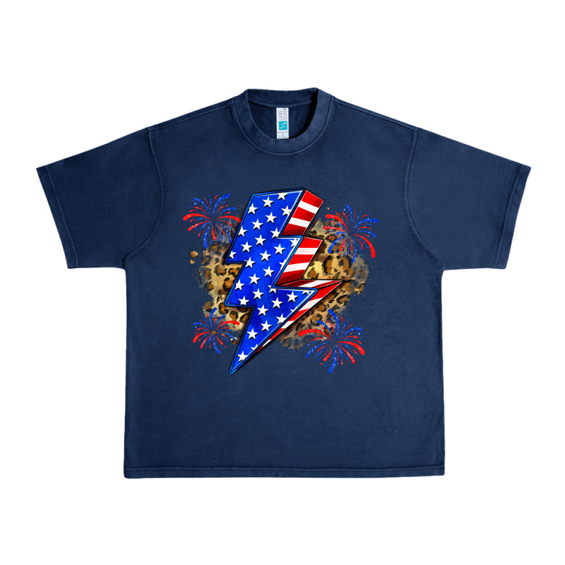 American Lightning Bolt Urban Heavy Tee by Zillion Design Studio | Teevron