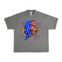 Tornado American lightning bolt Urban Heavy Tee - Zillion Design Studio