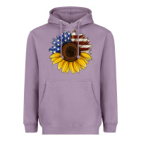 Lavender american flag sunflower Heavyweight Hoodie - Jasminsmagicworld