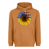 Meerkat american flag sunflower Heavyweight Hoodie - Jasminsmagicworld