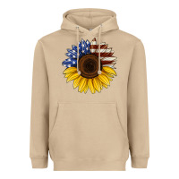 Mushroom american flag sunflower Heavyweight Hoodie - Jasminsmagicworld