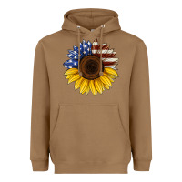 Toasted Coconut american flag sunflower Heavyweight Hoodie - Jasminsmagicworld