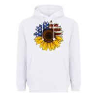 White american flag sunflower Heavyweight Hoodie - Jasminsmagicworld