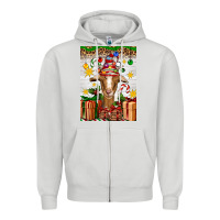 Dove Grey christmas goat air freshener Zipper Hoodie - Artiststas