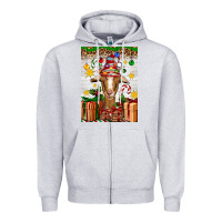Heather Grey christmas goat air freshener Zipper Hoodie - Artiststas